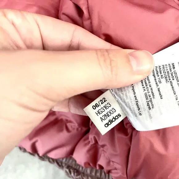 NWT Adidas Wonder Oxide Pink TERREX MYSHELTER COLD.RDY 600 Down Puffer Jacket L - Picture 14 of 14